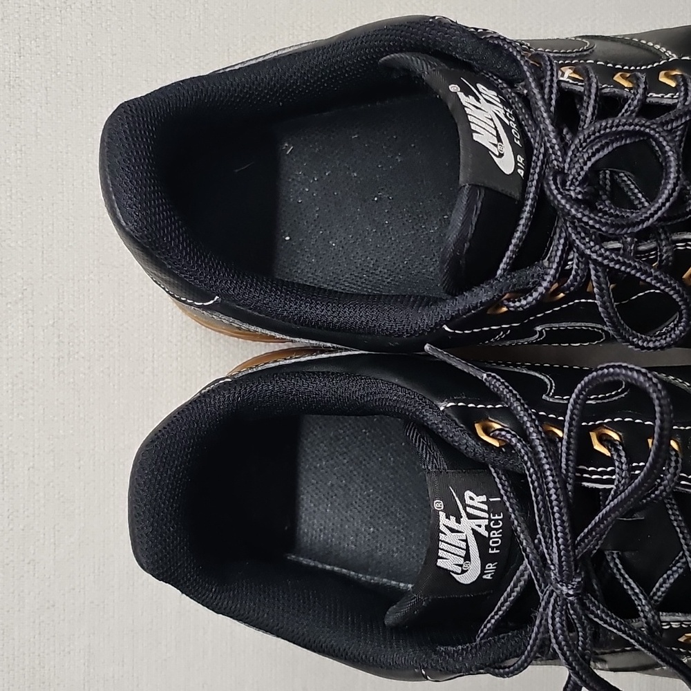NIKE AF1 BLACK WITH GUM SOLE BFPM-01-107 - Picture 4 of 13
